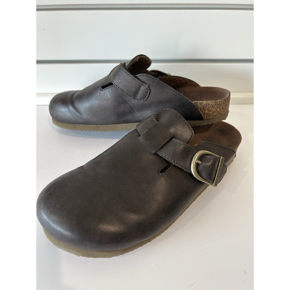 Eastland Gina Leather Mules Clogs Sandals Shoes Brown Slip On Womens 10M Comfort